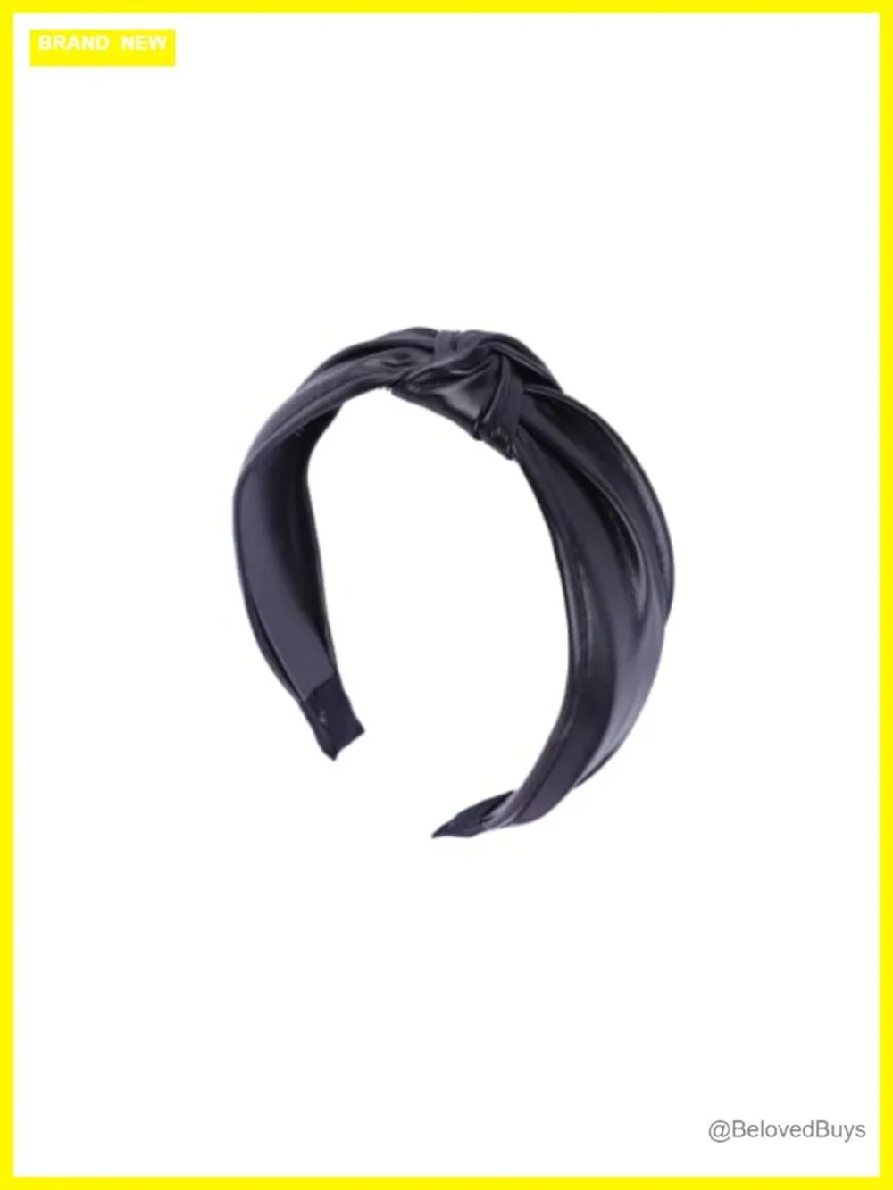 Vegan Leather Knotted Headband for Women - Wrap Style